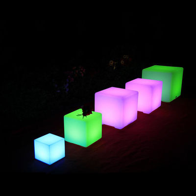 40cm εξωτερικό LED Cube Light Stools επαναφορτιζόμενο ασύρματο για εκδηλώσεις