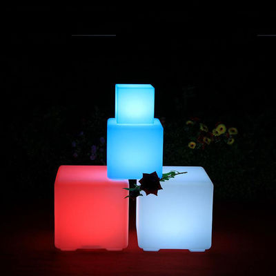 40cm εξωτερικό LED Cube Light Stools επαναφορτιζόμενο ασύρματο για εκδηλώσεις