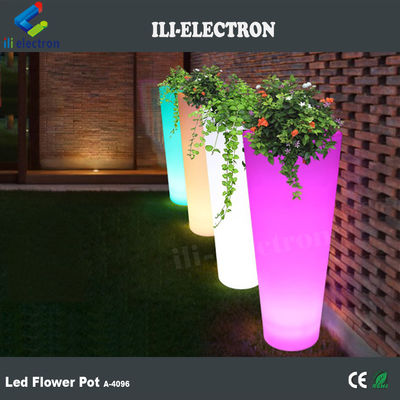 Χρώμα αλλαγής με τηλεχειριστήριο Led Flower Pot για καταστήματα ποτών