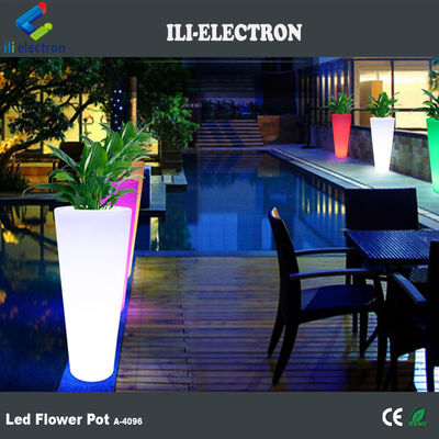 Χρώμα αλλαγής με τηλεχειριστήριο Led Flower Pot για καταστήματα ποτών