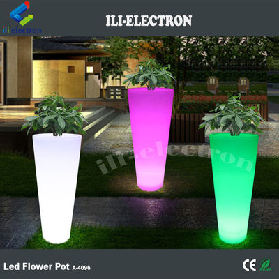 Χρώμα αλλαγής με τηλεχειριστήριο Led Flower Pot για καταστήματα ποτών