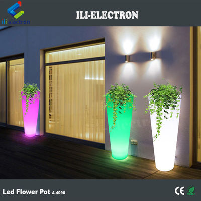 Χρώμα αλλαγής με τηλεχειριστήριο Led Flower Pot για καταστήματα ποτών