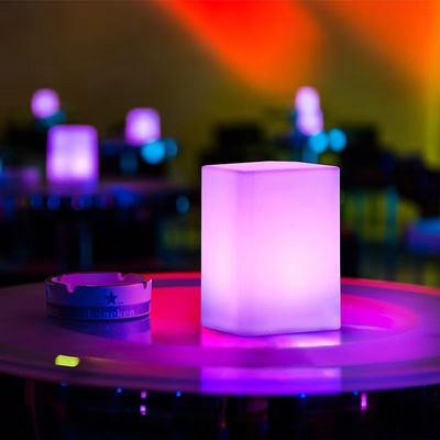 RGB αλλαγή χρώματος εξωτερικό LED κύβος Φως USB φόρτιση Ελέγχεται από τηλεχειριστήριο