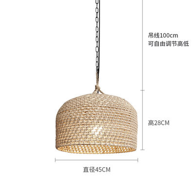 3500K Creative Rattan Pendant Light Switch Control για το σαλόνι