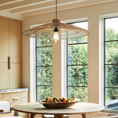 Προσαρμοσμένο Rattan Pendant Light Chandelier για το Homestay Zen Tea Room