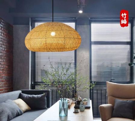 Διακοσμητικό κεραυνό από μπαμπού ράταν στρογγυλό σχήμα για καθιστικό