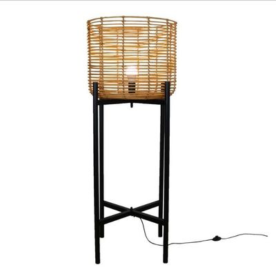 4 πόδια Wicker Rattan λάμπες δαπέδου για την ατμόσφαιρα του σαλονιού