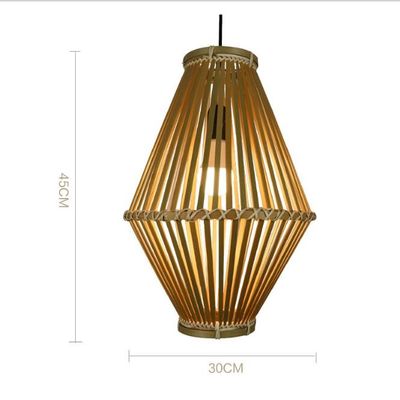 3500K Retro Bamboo Woven Pendant Light για εσωτερικό σαλόνι