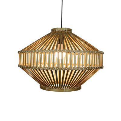 3500K Retro Bamboo Woven Pendant Light για εσωτερικό σαλόνι