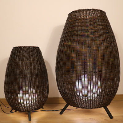 35cm/45cm/78cm/128cm ύψος καλλιτεχνικές λάμπες στάθμευσης λάμπες δαπέδου από ράταν