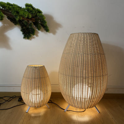 35cm/45cm/78cm/128cm ύψος καλλιτεχνικές λάμπες στάθμευσης λάμπες δαπέδου από ράταν