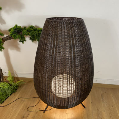 35cm/45cm/78cm/128cm ύψος καλλιτεχνικές λάμπες στάθμευσης λάμπες δαπέδου από ράταν