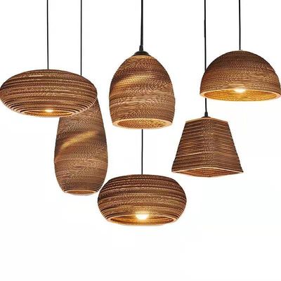 Χειροποίητο Wicker Rattan Pendant Chandelier 150 μοίρες ακτίνα γωνία ελέγχου διακόπτη