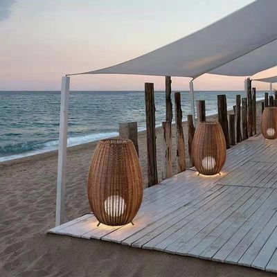 Χειροποίητο Wicker Rattan Pendant Chandelier 150 μοίρες ακτίνα γωνία ελέγχου διακόπτη