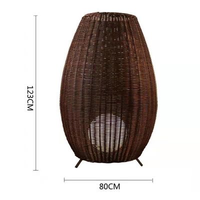 Χειροποίητο Wicker Rattan Pendant Chandelier 150 μοίρες ακτίνα γωνία ελέγχου διακόπτη