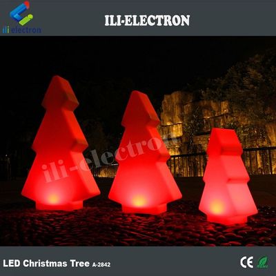 Πλαστικό LED εξωτερικά λάμπες φωτεινό δέντρο σχήμα για χριστουγεννιάτικη διακόσμηση