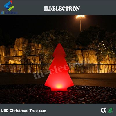 Πλαστικό LED εξωτερικά λάμπες φωτεινό δέντρο σχήμα για χριστουγεννιάτικη διακόσμηση