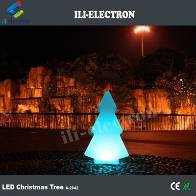 Πλαστικό LED εξωτερικά λάμπες φωτεινό δέντρο σχήμα για χριστουγεννιάτικη διακόσμηση