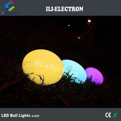 Χρωματιστή πλαστική σφαίρα φωτισμού LED
