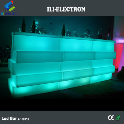 Πλαστικό LED Mobile Bar Table 16 χρώματα Αλλακτική ανθεκτικότητα στο νερό