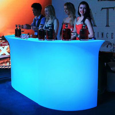 Σύγχρονο LED Bar Counter φωτισμένο Led πλαστικό σαλόνι / εστιατόριο