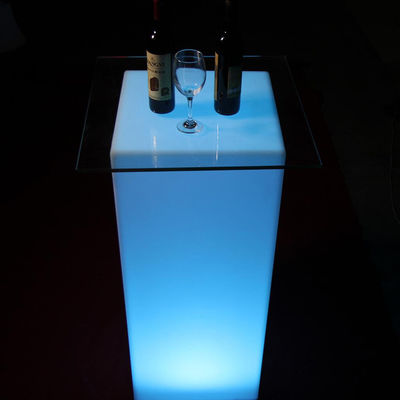 Σύγχρονα τραπέζια έπιπλα με φωτεινή LED RGB με επαναφορτιζόμενη μπαταρία λιθίου