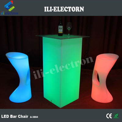 Σύγχρονα τραπέζια έπιπλα με φωτεινή LED RGB με επαναφορτιζόμενη μπαταρία λιθίου