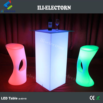 Σύγχρονα τραπέζια έπιπλα με φωτεινή LED RGB με επαναφορτιζόμενη μπαταρία λιθίου