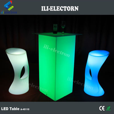 Σύγχρονα τραπέζια έπιπλα με φωτεινή LED RGB με επαναφορτιζόμενη μπαταρία λιθίου