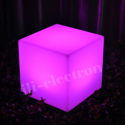 PE πλαστικό που αλλάζει χρώμα φωτισμένο Solid LED Glow Cubes