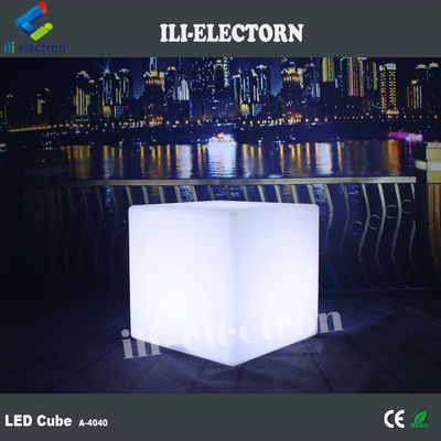 PE πλαστικό που αλλάζει χρώμα φωτισμένο Solid LED Glow Cubes