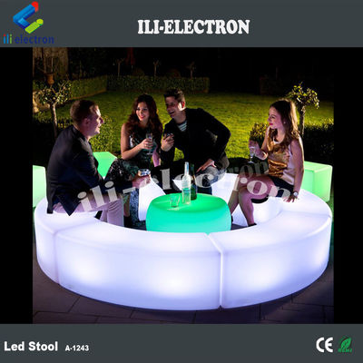 Έξυπνα εξωτερικά έπιπλα LED με καμπυλωτό σκαμνί
