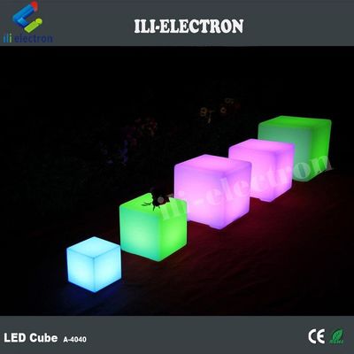 Απομακρυσμένο έλεγχο RGB αλλαγή χρώματος μπαταρία επαναφορτιζόμενο πλαστικό φωτισμένο κύβος φως