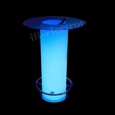 πλαστικό φωτισμένο LED Ice Bucket Table w/Glass για νυχτερινό κλαμπ