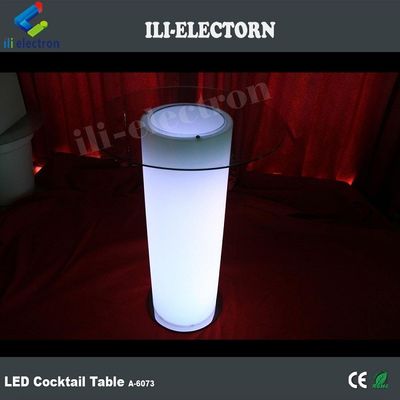 πλαστικό φωτισμένο LED Ice Bucket Table w/Glass για νυχτερινό κλαμπ