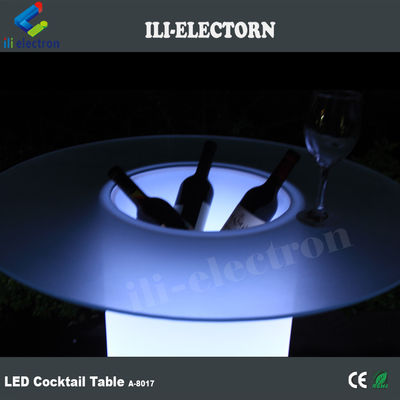 πλαστικό φωτισμένο LED Ice Bucket Table w/Glass για νυχτερινό κλαμπ