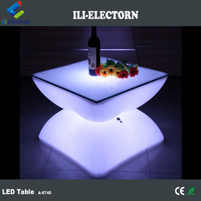 φωτεινό LED τραπέζι μπαρ led πλαστικό τραπέζι καφέ ξενοδοχείου