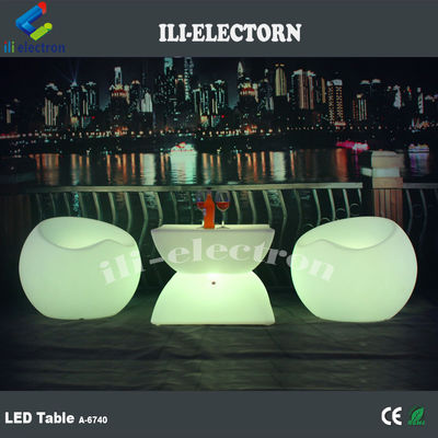 φωτεινό LED τραπέζι μπαρ led πλαστικό τραπέζι καφέ ξενοδοχείου