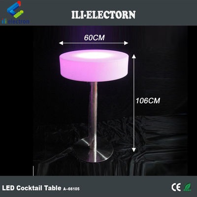Πλαστικό LED φωτισμός Cocktail Table, Light Up Bar Table 16 χρώματα αλλάζοντας OEM