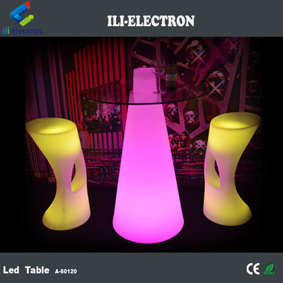 RGB αλλαγή χρώματος LED τραπέζι μπαρ, μοντέρνο λαμπερό τραπέζι κοκτέιλ