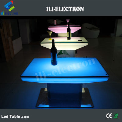 Εμπορικό τετράγωνο λαμπερό τραπέζι μπαρ RGB τηλεχειριστήριο με πιστοποίηση CE