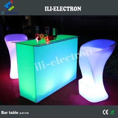 Εμπορικός φωτεινός LED πάγκος μετρητής, ορθογώνιο LED λάμψη τραπέζι Αδιάβροχο