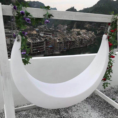 IP54 Πλαστική Swing Glow Led Moon Chair για γάμο