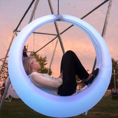 Διακόσμηση εκδηλώσεων Λαμπερό πλαστικό Led Patio Swing Light Εξωτερικά έπιπλα