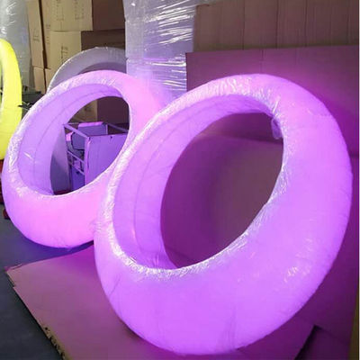 Διακόσμηση εκδηλώσεων Λαμπερό πλαστικό Led Patio Swing Light Εξωτερικά έπιπλα