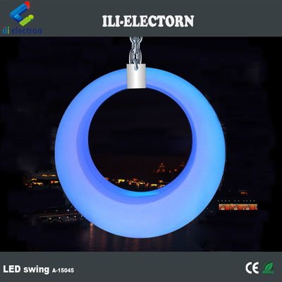 Διακόσμηση εκδηλώσεων Λαμπερό πλαστικό Led Patio Swing Light Εξωτερικά έπιπλα