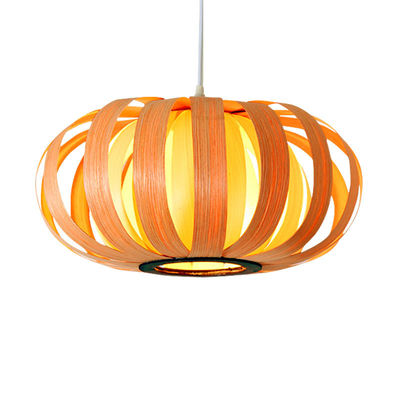 Νοτιοανατολική Ασία Απλό ξύλινο λυχνάρι Pendant Light Δημιουργικό ξύλινο ελαστικό φωτισμό Φανάρι