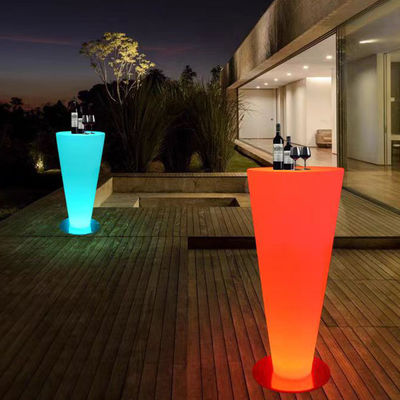 Αδιάβροχο βαθμό IP54-68 Φωτεινό LED τραπέζι Ιδανικό για εξωτερικούς χώρους