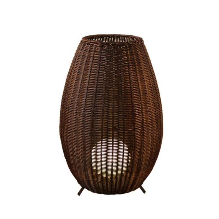 35cm/45cm/78cm/128cm ύψος καλλιτεχνικές λάμπες στάθμευσης λάμπες δαπέδου από ράταν
