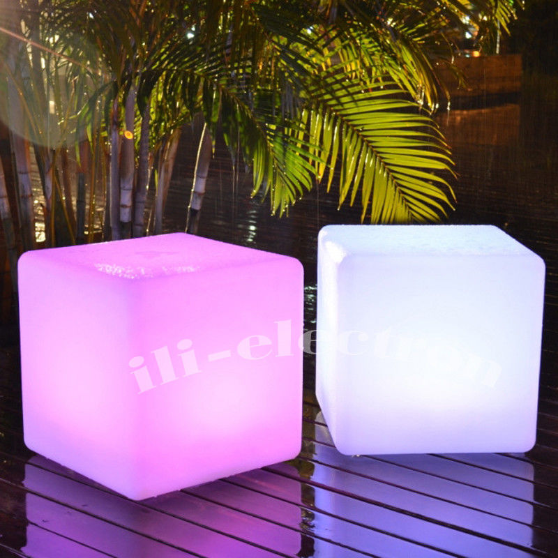 CE ROHS πιστοποιημένο εξωτερικό LED Cube Light Chair για διακόσμηση γάμου